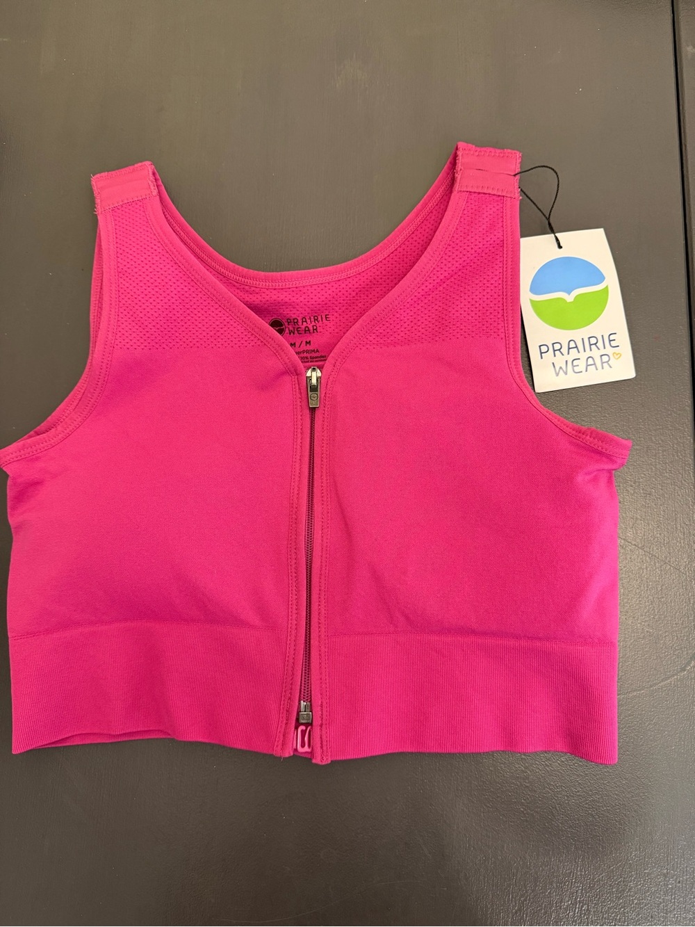 Prairie Wear Zipper Front Crop Bra- Recovery or Breastfeeding